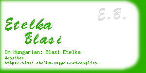 etelka blasi business card